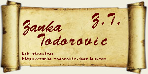 Žanka Todorović vizit kartica